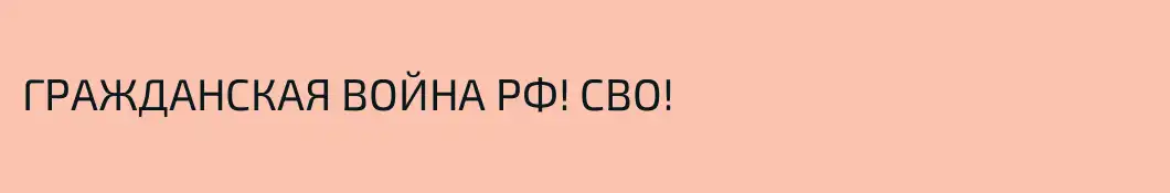 ГРАЖДАНСКАЯ ВОЙНА РФ! СВО!